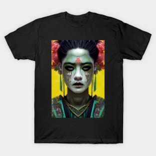 Beautiful Aztec Zombie Queen T-Shirt